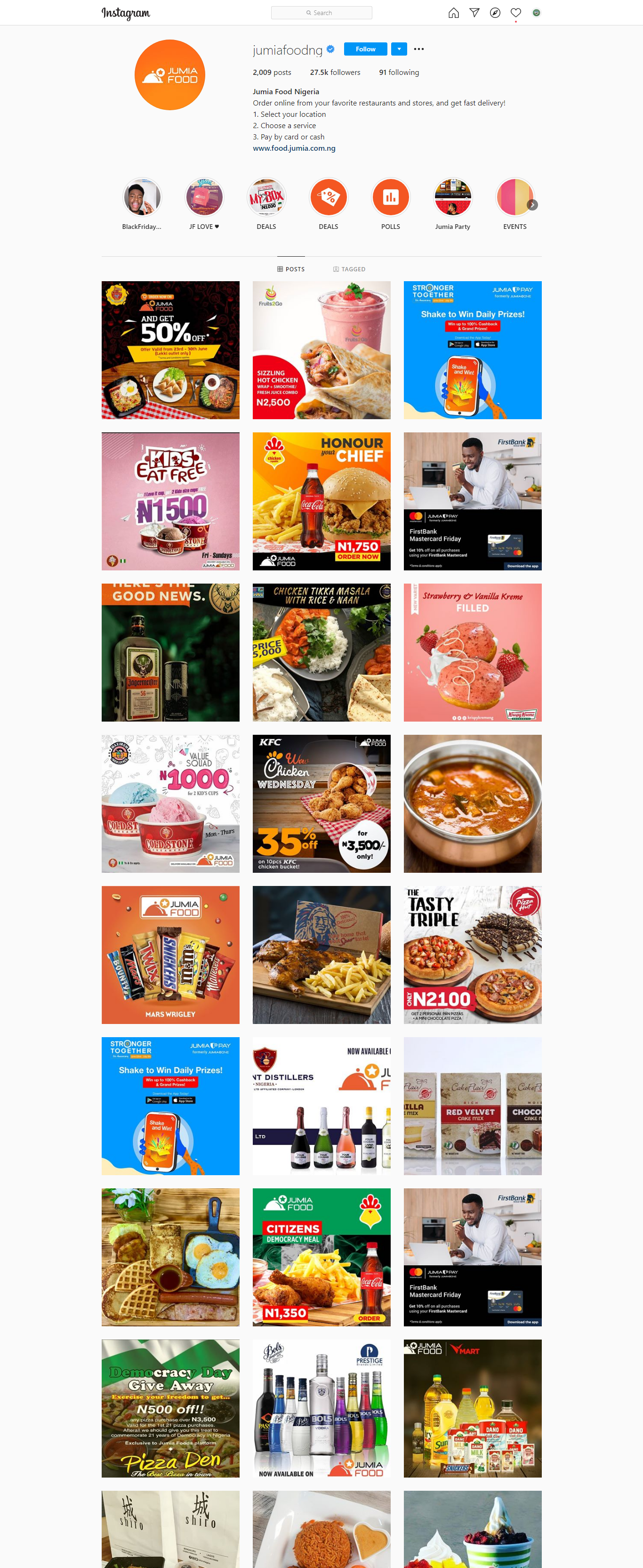 Jumia Food Social Marketing by Talent Horizon Multimedia