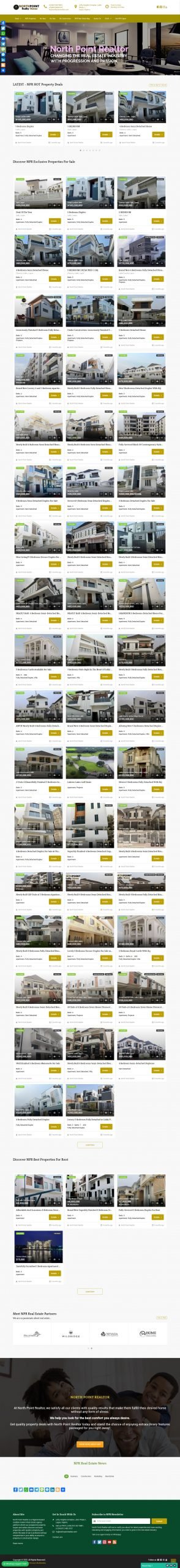 Talent Horizon Multimedia Website Design Project - NorthPoint Realtor